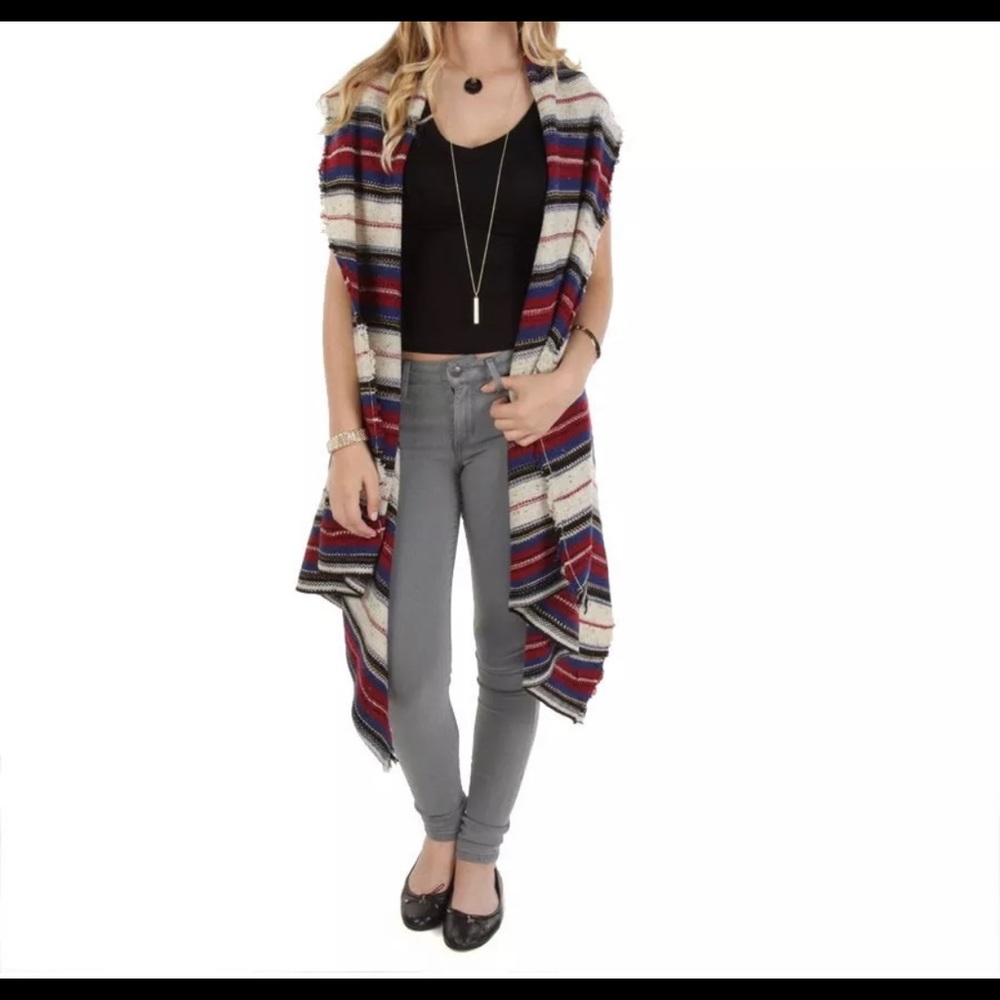 Sam Edelman Vest, Saddle Blanket Duster Jacket